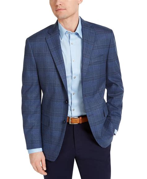 Michael Kors Plaid Classic Stretch Fit Sportcoat on SALE 